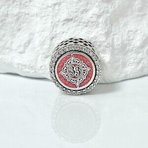 Pandora Club 33 Walt Disney World Bead Charm S925 Silver Charm